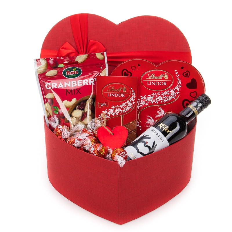 Голяма подаръчна кутия сърце The Basket - 894