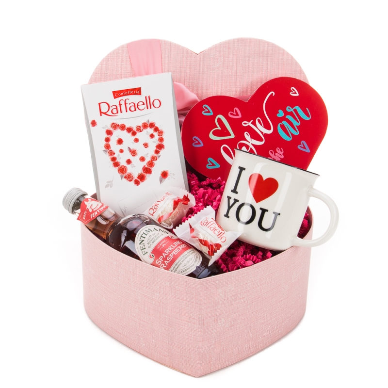 Средна подаръчна кутия сърце The Basket - 901